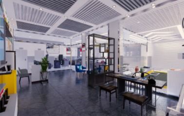 汽修廠展廳的空間設計要與整體裝飾造型互相適應